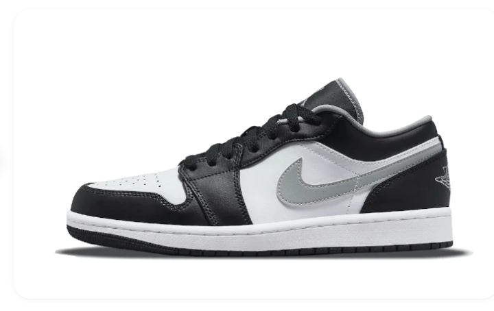 Air Jordan 1 Low Black White Particle Grey