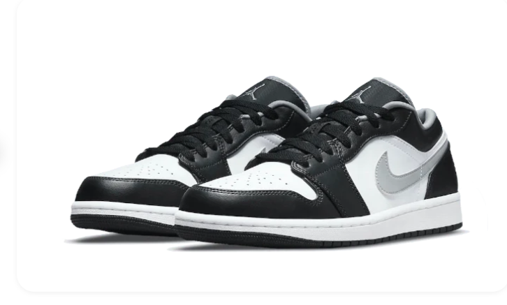 Air Jordan 1 Low Black White Particle Grey